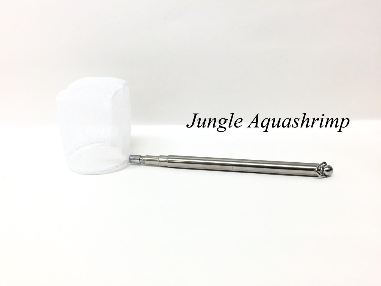 Aquarium Stainless Steel 3D Shrimp Net Extendable Handle - Jungle Aquashrimp