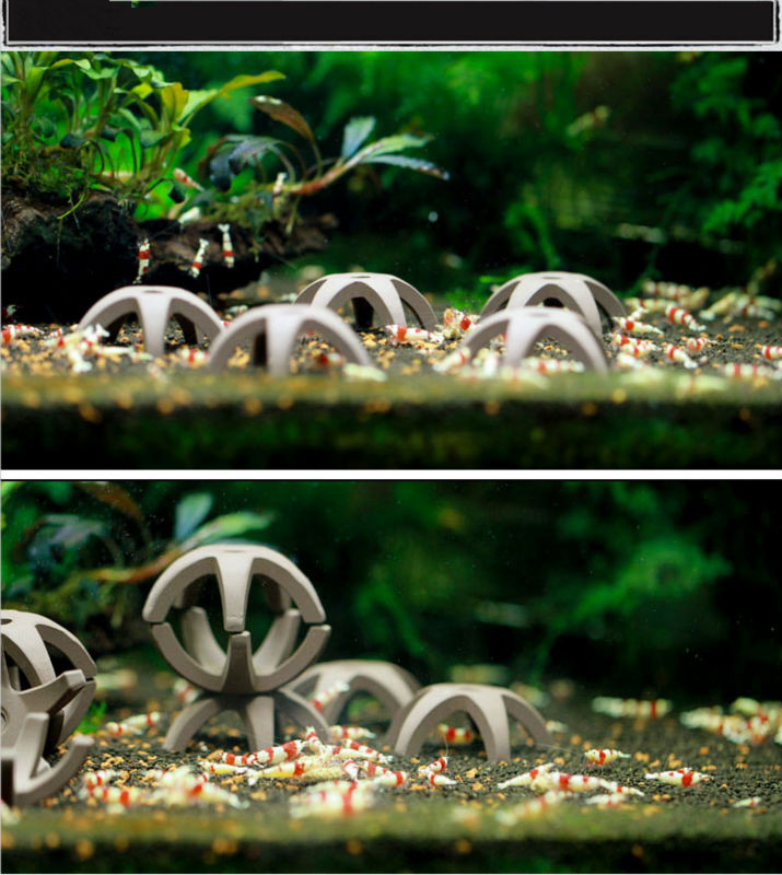 Aquarium Star Clay Tube Cubes – Shrimp & Fish Breeding Caves, Hiding Shelters