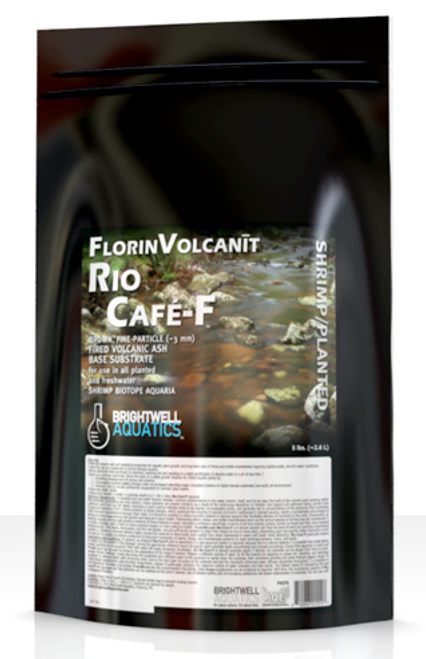 Brightwell Aquatics FlorinVolcanit Rio Cafe-F Brown 3mm - Shrimp and Plant Substrate Aqua Soil