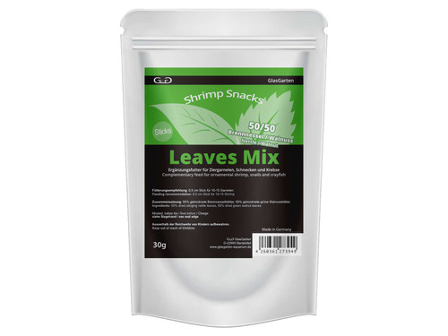 GlasGarten Shrimp Snacks Leaves Mix  GlasGarten Shrimp Snacks Leaves Mix
