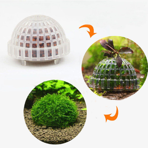 Aquarium Decoration Submerged Moss Ball Base with Filter Material
