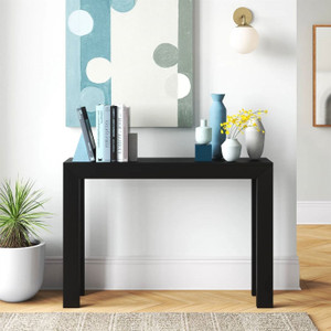 Solid Wood Modern Accent Console Table / Sofa Table in Black Finish Q280-BKSWCT1249257618 Solid Wood Modern Accent Console Table / Sofa Table in Black Finish Q280-BKSWCT1249257618