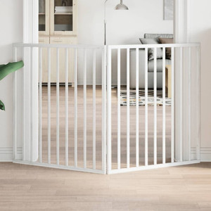 Dog Gate Set of 2 White Poplar Wood 63.0 in total length A949-352186 Dog Gate Set of 2 White Poplar Wood 63.0 in total length A949-352186