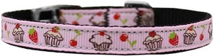 Cupcakes Nylon Dog Collar with classic buckle 3/8" Pink Size 14 S528-126-019 38LPK14 Cupcakes Nylon Dog Collar with classic buckle 3/8" Pink Size 14 S528-126-019 38LPK14