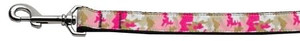 Pink Camo Nylon 1 wide 6ft Leash S528-125-093 1006 Pink Camo Nylon 1 wide 6ft Leash S528-125-093 1006
