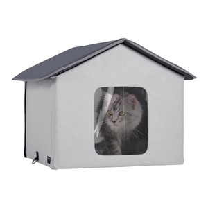 Heated Cat House, Outdoor Kitty Shelter with Timer, 600D Oxford Cloth Foldable Cat Shelter with Hea E415-FWSBYMBHSNJBYZ78WV1 Heated Cat House, Outdoor Kitty Shelter with Timer, 600D Oxford Cloth Foldable Cat Shelter with Hea E415-FWSBYMBHSNJBYZ78WV1