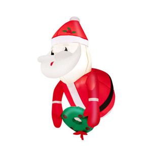 3.3 Feet Lighted Inflatable Santa Claus Broke Out from Window B593-CM24302US