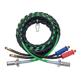 12FT Semi Truck Air Lines Kit, 3-in-1 Air Hoses & ABS Power Line for Semi Truck Trailer Tractor, 7- E415-BKCKQRGTJSHYNJPDRV9