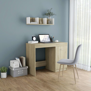  Desk Sonoma Oak Engineered Wood 39.4 in x 19.7 in x 29.9 in A949-801799