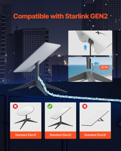 Starlink Gen 2 Cable, 32.8 FT, 24 AWG Copper Core, Durable Extension Cable for Standard Generation  E415-XLYZDLGEN2241GGWT001V9