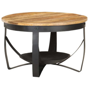  Coffee Table Brown, Black Rough mango wood, iron Medium Durable A949-320794