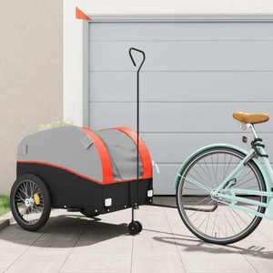 Bike Trailer Black and Orange 99.2 lb Iron A949-94152