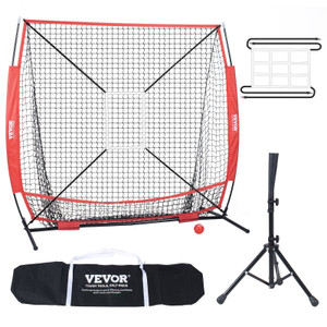 5x5 ft Baseball Softball Practice Net, Portable Baseball Training Net for Hitting Batting Catching  E415-55YCDKQDDPJXEZXRVV0