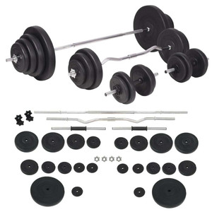 Barbell and Dumbbell Set 264.6 lb A949-91406