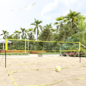 Volleyball Net Yellow and Black 324"x96.1" PE Fabric A949-93744