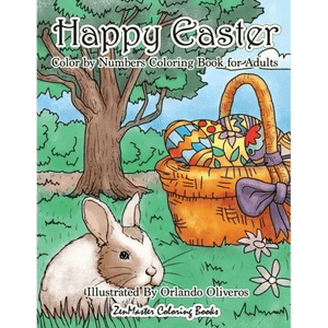 Happy Easter Color By Numbers Coloring Book for Adults - Paperback H871-10779988558097