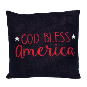 Navy Blue Patriotic Throw Pillow N270-383167