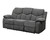 82" Gray Chenille Reclining Sofa With Black Legs N270-491322