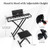 61-Key Portable Electronic Keyboard Piano Complete Digital Piano Set with Stand and Stool D681-MU10106US