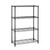 Heavy Duty 4-Shelf Metal Shelving Unit in Black Steel Finish Q280-SWMSDUC15846358