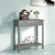 Modern Entryway Accent 2 Drawer Sofa Side Table Grey Q280-COQP2503