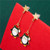 Golden Star with Cute Penguin Modeling Pendant Wholesale Christmas Jewelry High Fashion Drop Earrin A392-fear6919