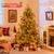 6/7/8 Feet Christmas Tree with Warm White LED Lights and Pine Cones-6 ft - Color: Green - Size: 6 ft D681-CM24824US