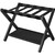 Sturdy Bamboo Luggage Rack in Black Wood Finish with Lower Storage Shelf Q280-SBWLR492584636