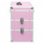  Make-up Case 14.6"x9.4"x15.7" Pink Aluminum A949-91841