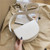 Fashion Semicircular Design One Shoulder Crossbody Wholesale Women Bag - White A392-fhbg0298
