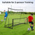 2-in-1 Portable Soccer Rebounder Net with Carrying Bag - Color: Black D681-SP37885