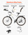 Hybrid Bike, Lightweight Aluminum Frame Bike, 700c Wheel Men Women Hybrid Bicycle, Step-Over Adult  E415-HHXZXCSTEPOVHGI0O001V0