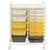 15-Drawer Storage Rolling Organizer Cart-Yellow - Color: Yellow D681-HW53825YE