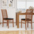 Set of 2 Wooden Dining Chair with Rubber Wood Legs for Living Room-Brown - Color: Brown D681-KC58817BN