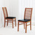 Set of 2 Wooden Dining Chair with Rubber Wood Legs for Living Room-Brown - Color: Brown D681-KC58817BN