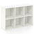 Modern 6-Cube Bookcase with Anti-tipping Kits for Bedroom Living Room-White B593-CB10874