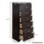 Modern Espresso 6 Drawer Tall Wood Dresser Chest Q280-MDJA6573