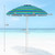 7.2 Feet Portable Outdoor Beach Umbrella with Sand Anchor and Tilt Mechanism-Green - Color: Green - D681-NP12249GN
