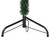 Slim Artificial Half Christmas Tree Green and white PVC, Steel A949-344606