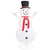 Snowman Figure White Fabric Large Christmas Snowman Figure A949-329762