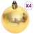 Christmas Bauble Set Gold and red Plastic A949-330091