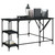  Desk Black Engineered wood, Metal Large Adjustable Feet A949-837587