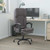  Massage Office Chair Gray Faux leather, metal, plywood Medium A949-349781
