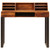  Desk Natural Wood Solid Acacia Wood and Powder Coated Steel A949-247964