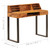 Desk Natural Wood Solid Acacia Wood and Powder Coated Steel A949-247964