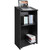 Podium Stand, 47 in Hostess Stand with 4 Rolling Wheels, Wood Podium with Storage Shelves, and Slan E415-CTSJTHSYMDF47ZN65V0