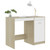  Desk White and Sonoma Oak Engineered Wood Medium Computer Desk A949-801801