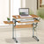 Compact Contemporary Computer Desk in Light Cherry Finish Q280-TMJCD6099