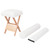 Folding Massage Stool White A949-110146