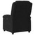  Massage Recliner Chair Black Velvet Single Adjustable Armrests A949-371814